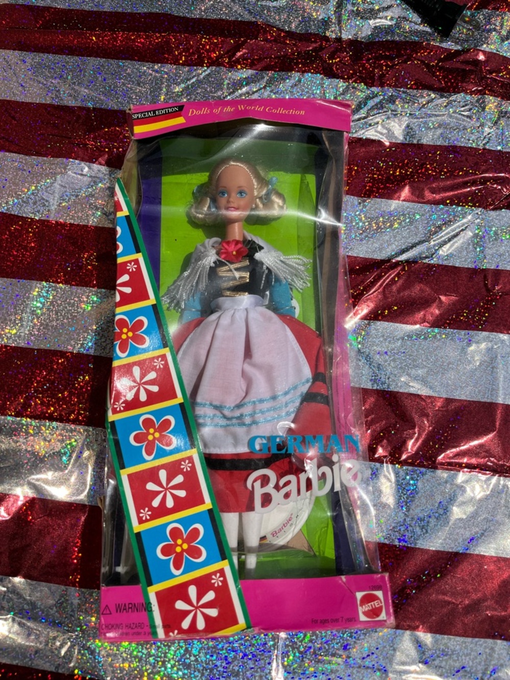 Mattel Barbie Dolls of the World - Pink, Black and White German Costume